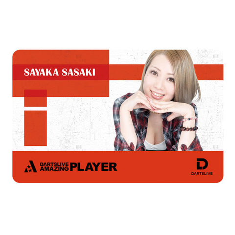 DARTSLIVE PLAYER GOODS 3rd Sayaka Sasaki darts live card - Dartsbuddy.com