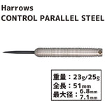 Harrows CONTROL PARALLEL STEEL Darts Barrel - Dartsbuddy.com