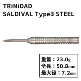 TRiNiDAD SALDIVAL TYPE3 STEEL 中西永吉 Darts Barrel