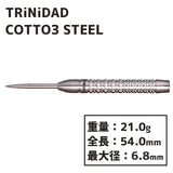 TRiNiDAD COTTO3 STEEL 正津貴之 Darts Barrel