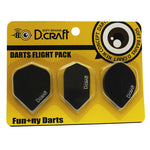 D-craft Flight pack A Black SHAPE SLIM TEARDROP - Dartsbuddy.com