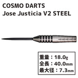 COSMO DISCOVERY LABEL Jose Justicia v2 STEEL Darts Barrel - Dartsbuddy.com