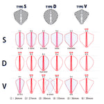 Fit flight Pro D-5 White Darts Flight - Dartsbuddy.com