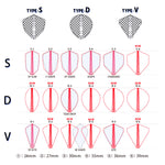 Fit flight Pro D-6 White Darts Flight - Dartsbuddy.com