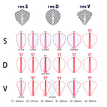 Fit flight Pro V-6 White Darts Flight - Dartsbuddy.com