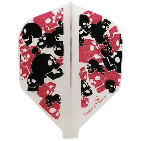 Fit Flight Bubblegum Skulls Shape Darts Flight - Dartsbuddy.com