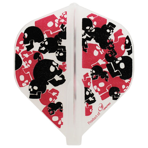 Fit Flight Printed Bubblegum Skulls Standard Darts Flight - Dartsbuddy.com