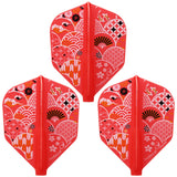 Fit Flight Printed Japanese Pattern2 Shape Darts Flight - Dartsbuddy.com