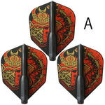 Fit Flight Printed Samurai Skull Shape Darts Flight