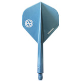 CONDOR AXE OMESHICHA METALLIC Blue Green Darts Flight 中西永吉 - Dartsbuddy.com