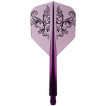 CONDOR AXE CHARM CLEAR PURPLE Darts Flight - Dartsbuddy.com