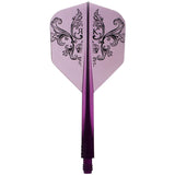 CONDOR AXE CHARM CLEAR PURPLE Darts Flight - Dartsbuddy.com