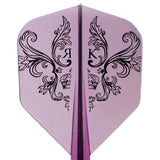 CONDOR AXE CHARM CLEAR PURPLE Darts Flight - Dartsbuddy.com