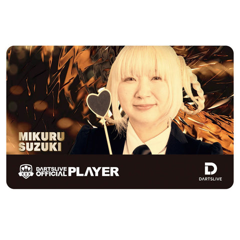 DARTSLIVE PLAYER GOODS 3rd Mikuru Suzuki darts live card - Dartsbuddy.com