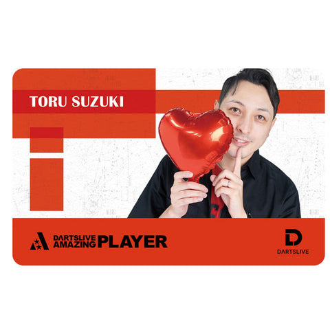 DARTSLIVE PLAYER GOODS 3rd Toru Suzuki darts live card - Dartsbuddy.com