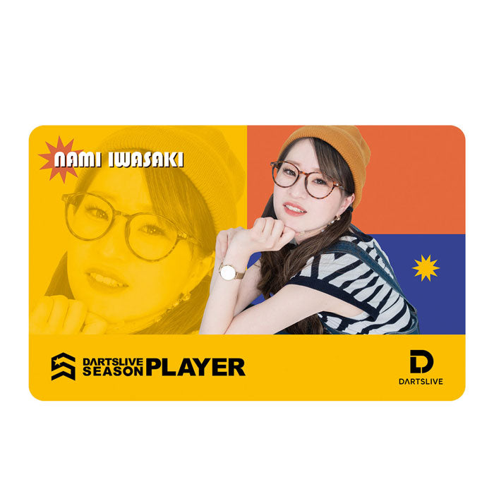 ダーツ Nami DARTSLIVE PLAYER GOODS 3rd Nami Iwasaki darts live card