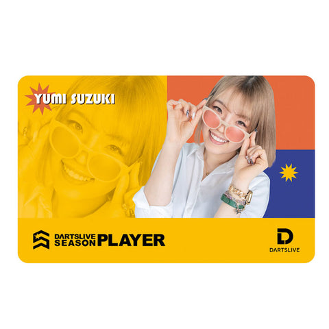 DARTSLIVE PLAYER GOODS 3rd Yumi Suzuki darts live card - Dartsbuddy.com