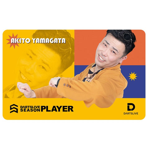 DARTSLIVE PLAYER GOODS 3rd Akito Yamagata darts live card - Dartsbuddy.com