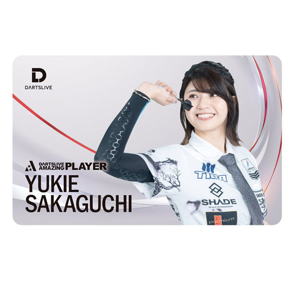 DARTSLIVE PLAYER GOODS 4th Yukie Sakaguchi darts live card