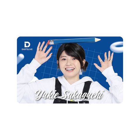 DARTSLIVE PLAYER GOODS 5th Yukie Sakaguchi darts live card