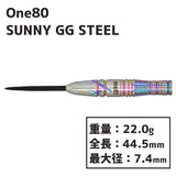 One80 SUNNY GG STEEL Darts Barrel - Dartsbuddy.com
