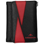 Mission Flint Darts Wallet Black with Red - Dartsbuddy.com