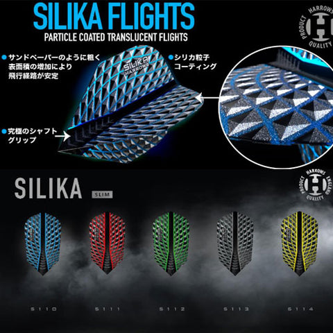 Harrows SILIKA Slim FLIGHT Darts Flight - Dartsbuddy.com