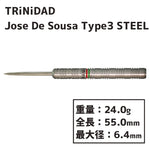 TRiNiDAD soft darts Jose De Sousa Type3 24g STEEL Darts Barrel - Dartsbuddy.com