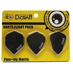 D-craft Flight pack B Black STANDARD KITE FANTAIL - Dartsbuddy.com