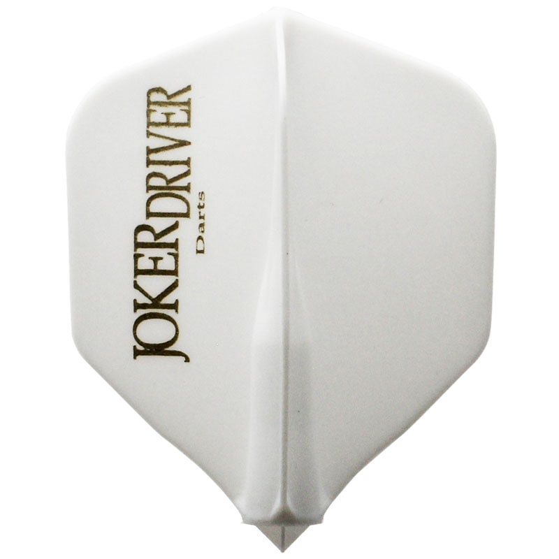 【Joker Driver】zeroFlight　practice shape JOKERdriverlogo White　zero flight　 Darts