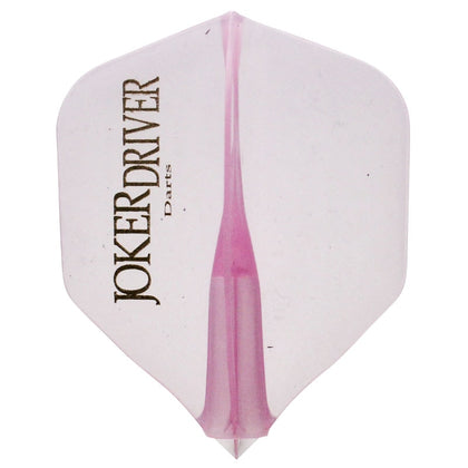 【Joker Driver】zeroFlight　practice shape JOKERdriver logo ClearPink　zero flight　Darts - Dartsbuddy.com