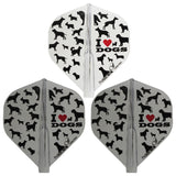 Fit Flight AIR I LOVE DOGS Standard Darts Flight - Dartsbuddy.com