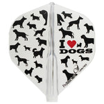 Fit Flight AIR I LOVE DOGS Standard Darts Flight - Dartsbuddy.com