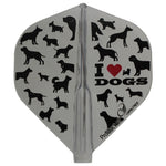 Fit Flight AIR I LOVE DOGS Standard Darts Flight - Dartsbuddy.com