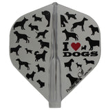 Fit Flight AIR I LOVE DOGS Standard Darts Flight - Dartsbuddy.com