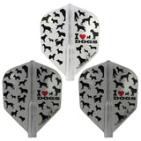Fit Flight AIR I LOVE DOGS SHAPE Darts Flight - Dartsbuddy.com