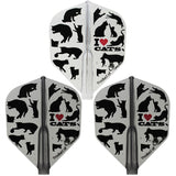 Fit Flight AIR I LOVE CATSSHAPE Darts Flight - Dartsbuddy.com