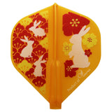 Fit Flight Printed Flower Rabbit Standard Darts Flight ] - Dartsbuddy.com