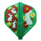 Fit Flight Printed Flower Rabbit Standard Darts Flight ] - Dartsbuddy.com