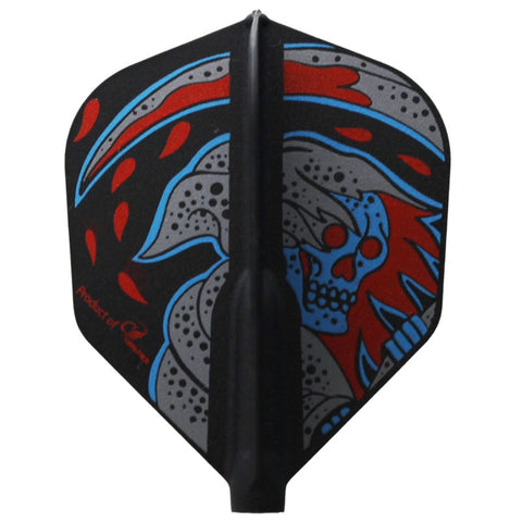 Fit Flight Printed Colorful Reaper Shape Darts Flight - Dartsbuddy.com