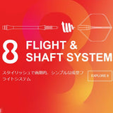 8 flight eightflight Regular shaft Spin Darts - Dartsbuddy.com